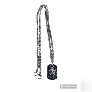 David Signal dog tag necklace